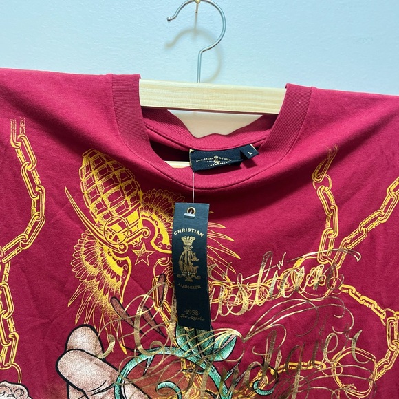 RARE Christian Audigier VIF NEW Tshirt - Picture 2 of 4